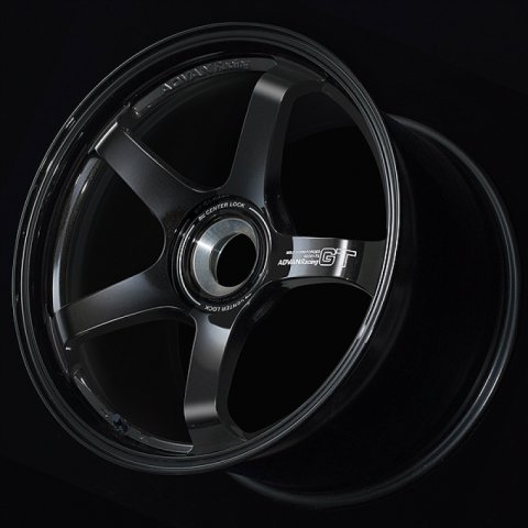 Advan GT for Porsche 19x11.5 / +63 Offset / 5x130 / 71.6mm Bore / Racing Titanium Black