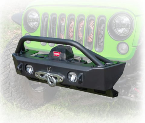 Turn Offroad 2018+ Jeep JL Sunken Winch with Factory Fog Lights