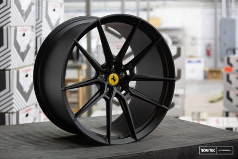 Vossen x Novitec NF9 22x12.5 - 5x114.3 BP - ET46 - Satin Black Ferrari 812 Superfast/GTS Rear Wheel