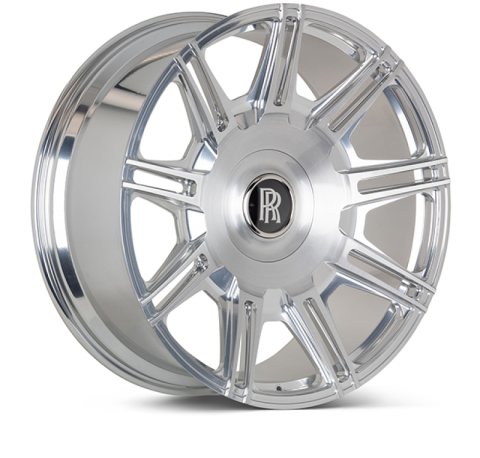 Vossen x Novitec SP2 24x10 5x112 BP ET5 Brushed Gloss Clear Rolls-Royce Cullinan/Phantom Rear Wheel