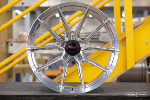 Vossen x Novitec NF10 21x9 - 5x114.3 BP - ET39 Brushed Gloss Clear Ferrari 458/Portofino Front Wheel