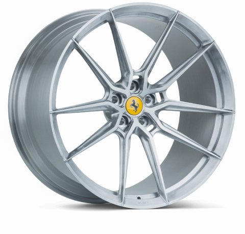 Vossen x Novitec NF9 22x12in - 5x114.3 BP - ET32 - Brushed Gloss Clear Ferrari Roma Rear Wheel