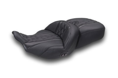 Mustang 2023-2025 Harley CVO Road Glide (ST) Heated Standard Reach One-Piece, 2 UP Seat Black