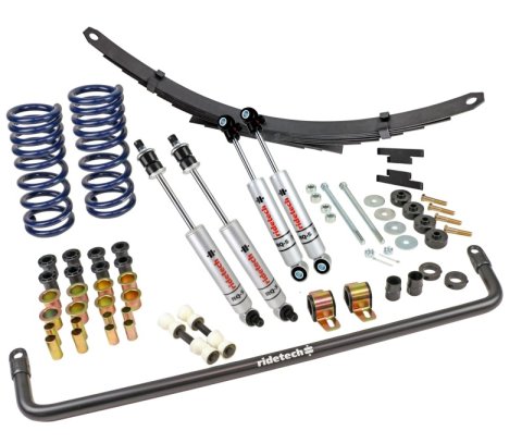 Ridetech 63-82 Chevrolet Corvette StreetGrip Suspension System w/ RQ-S Shocks & Steel Leaf Spring (Bundled Kit)