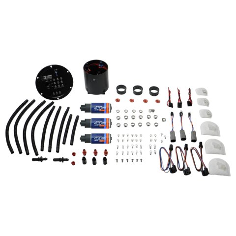 DeatschWerks 09-24 Nissan GT-R R35 X3 Triple Pump Module w/ Triple DW430C Pumps