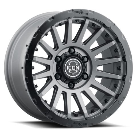 ICON Alloys Recon Pro Satin Charcoal- 18 X 9 - 6 X 5.5 - 0MM 5in BS