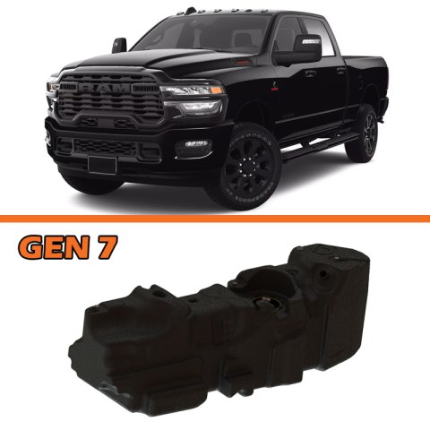 Titan Fuel Tanks 25-26 RAM 2500/3500 Cummins 4WD Crew Cab Short Bed 52 Gallon XXL Mid-Ship Fuel Tank