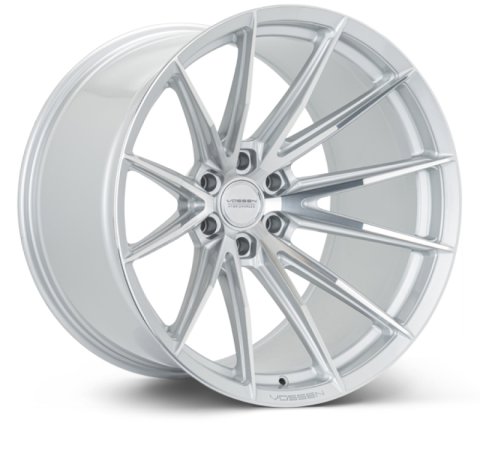 Vossen HFX-2 18X9 - 6X135 - ET0 - SUPER DEEP - 87.1 - Silver Polished