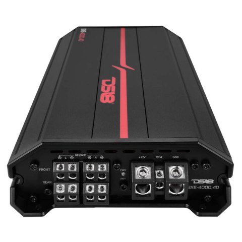 DS18 4-Channel SXE Amplifier Class D 2x 750/4ohm Bridge 4 x 430/2ohm 4 x 275/4ohm Watts RMS- Black
