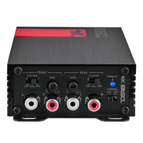 DS18 4-Channel Ultra Compact Class D Amplifier 2x 220/4ohm Bridge 4 x 140/2ohm 4 x 70/4ohm Watts RMS
