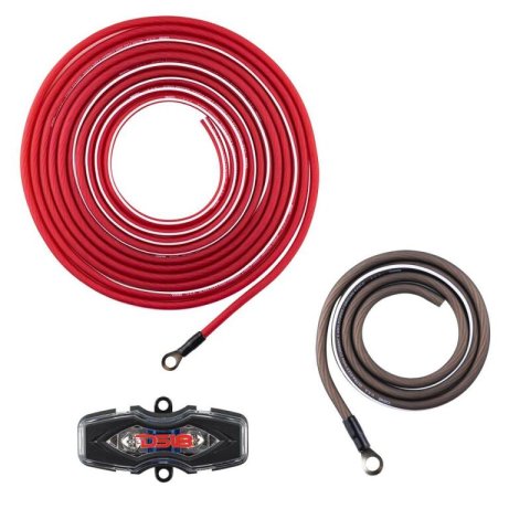 DS18 8-GA Amplifier Install Kit- Red
