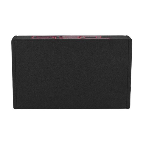 DS18 Single 10in Shallow Enclosure w/ Subwoofer 350 Watts RMS Sealed Black Carpet Amplified