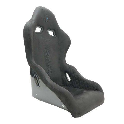 NRG FRP Bucket Seat - Echelon Light Weight - Black Stitching w/ NRG Arrow Embroidery - Large