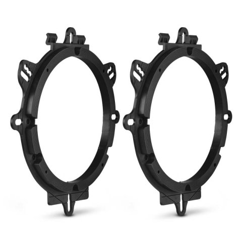 DS18 PRO Audio 6.5in Speaker Upgrade Kit With OEM Speaker Adapters + Amplifier + Wiring Kit (Bundled Kit)
