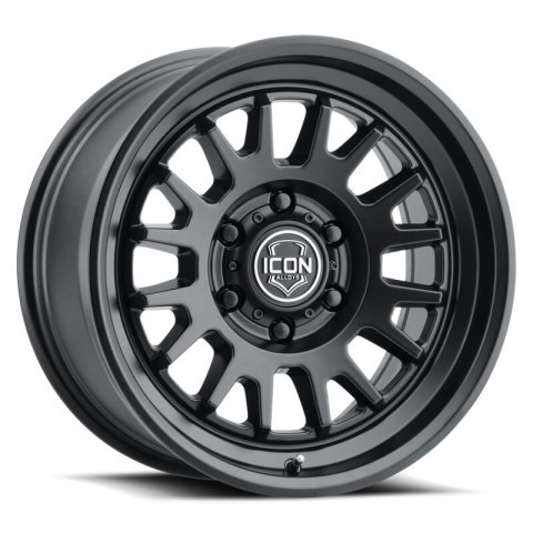 ICON Anza 17x8.5 5x150 25mm Offset 5.75in BS - Satin Black Wheel