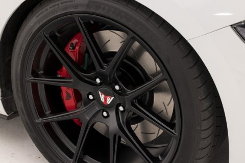 DBA 96-08 Mitsubishi EVO V-IX Rear Crossdrilled/Dimpled 4000 Series WAVE Disc