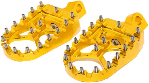 Bikers Choice Male Mount BMX Style Gold Footpegs Pr
