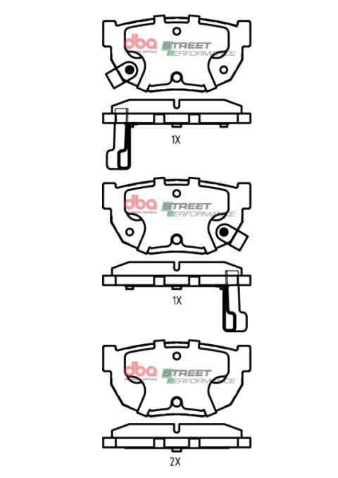 DBA 89-93 Nissan Skyline GTS R32 SP Performance Rear Brake Pads