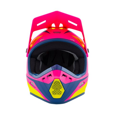 Answer 26 AR1 Mototown Helmet Matte Pink/Hyper Acid/Dark Blue - Small