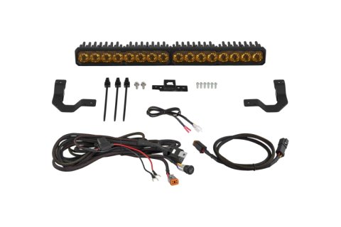 Diode Dynamics 2024-2026 Toyota Tacoma TRD Grille Lightbar SS20 Pro Yellow Combo 3000K