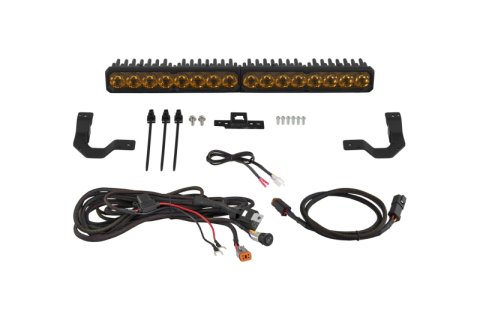 Diode Dynamics 2024-2026 Toyota Tacoma TRD Grille Lightbar SS20 Sport Yellow Driving 3000K