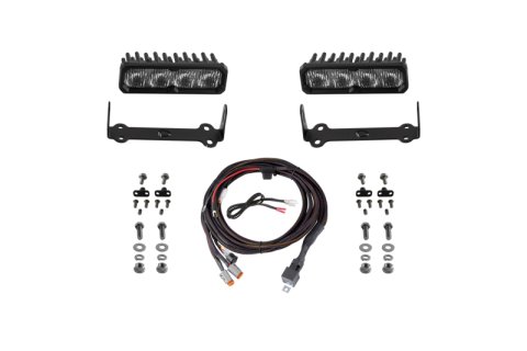 Diode Dynamics 2014-2024 Toyota 4Runner SS6 Pro LED Kit White Fog 6000K