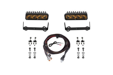Diode Dynamics 2014-2024 Toyota 4Runner SS6 Pro LED Kit Yellow Driving 3000K