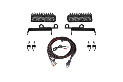 Diode Dynamics 2013-2018 Ram 1500 Ram SportExpress SS6 Pro LED Kit White Fog 6000K