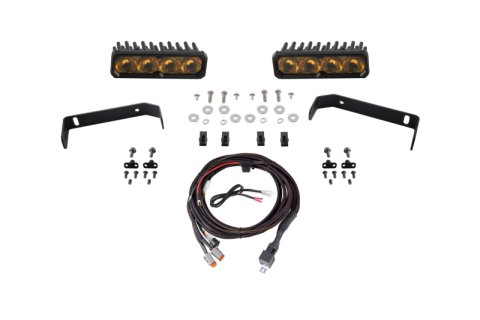 Diode Dynamics 2019-2021 Ford Ranger SS6 Pro LED Kit Yellow Driving 3000K