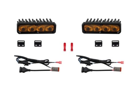 Diode Dynamics 2022-2026 Toyota Tundra Fog SS6 Sport LED Kit Yellow 3000K