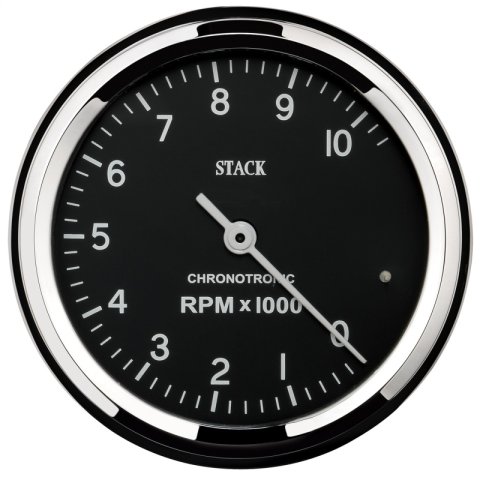 Autometer Chronocentric Tachometer - 80mm Blk - 0-10K RPM