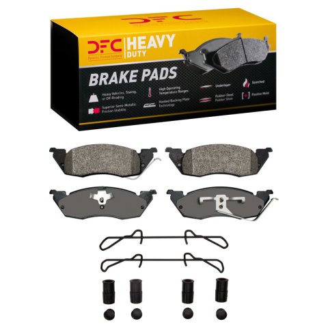 DFC 91-98 Dodge Dakota RWD Front Heavy Duty Pads and Hardware Kit
