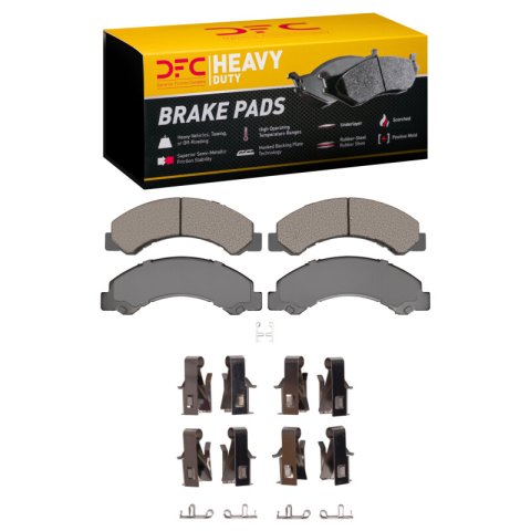 DFC 98-24 Chevrolet W3500 Gas Engine Rear/Front Heavy Duty Pads and Hardware Kit