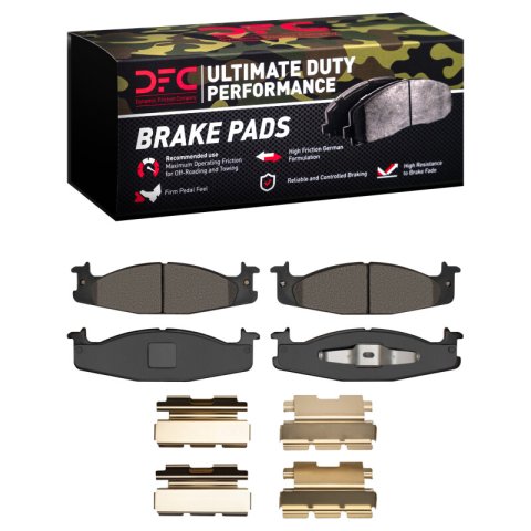 DFC 94-03 Ford F-150 RWD Front Ultimate Duty Performance Brake Pads and Hardware Kit