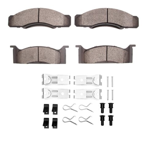 DFC 68-72 Ford LTD Front 5000 Advanced Semi Metallic Brake Pads and Hardware Kit