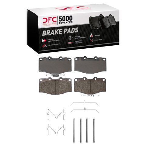DFC 88-95 Toyota 4Runner Front 5000 Advanced Ceramic Brake Pads and Hardware Kit