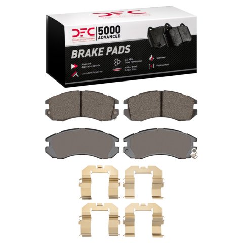 DFC 90-96 Subaru Legacy Front 5000 Advanced Ceramic Brake Pads and Hardware Kit