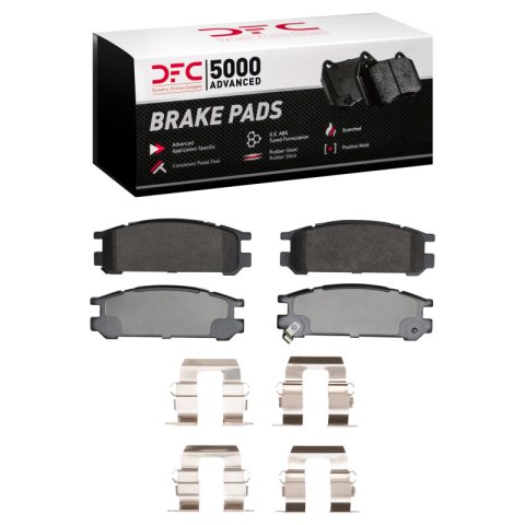 DFC 90-99 Subaru SVX Rear 5000 Advanced Ceramic Brake Pads and Hardware Kit