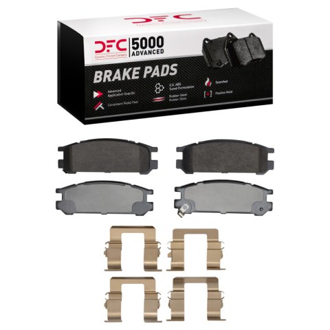 DFC 90-94 Subaru Legacy Rear 5000 Advanced Ceramic Brake Pads and Hardware Kit