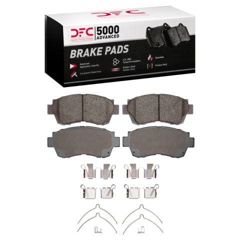 DFC 90-98 Lexus ES300 Front 5000 Advanced Ceramic Brake Pads and Hardware Kit