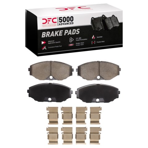 DFC 90-95 Infiniti Q45 Front 5000 Advanced Semi Metallic Brake Pads and Hardware Kit