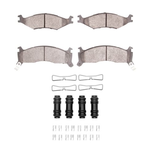 DFC 95-97 Kia Sportage (USA/Canada) Front 5000 Advanced Semi Metallic Brake Pads and Hardware Kit