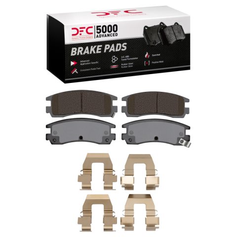 DFC 97-10 Buick Rendezvous Rear 5000 Advanced Ceramic Brake Pads and Hardware Kit