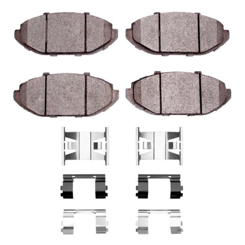 DFC 98-02 Ford Crown Victoria Front 5000 Advanced Semi Metallic Brake Pads and Hardware Kit