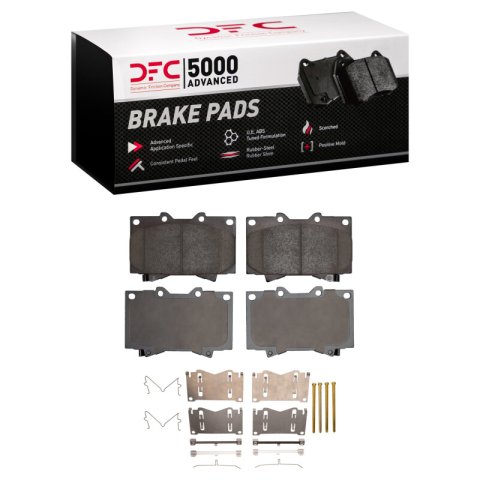 DFC 98-07 Lexus LX470 Front 5000 Advanced Ceramic Brake Pads and Hardware Kit