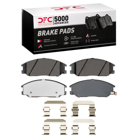 DFC 01-09 Hyundai Santa Fe Front 5000 Advanced Ceramic Brake Pads and Hardware Kit