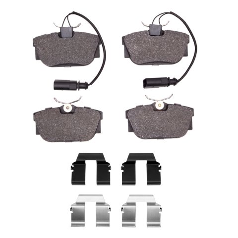 DFC 01-03 Volkswagen EuroVan Rear 5000 Advanced Semi Metallic Brake Pads and Hardware Kit
