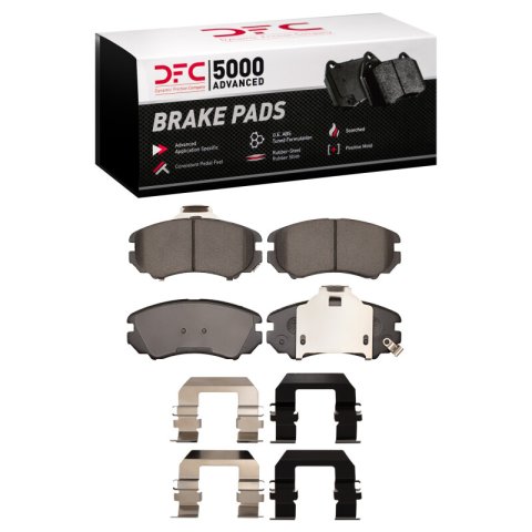 DFC 02-13 Hyundai Tucson Front 5000 Advanced Ceramic Brake Pads and Hardware Kit