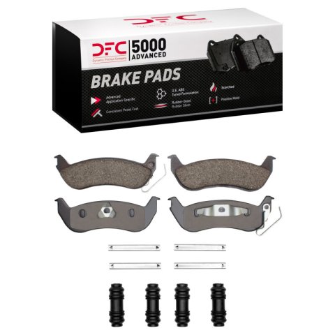 DFC 03-11 Ford Ranger (USA/Canada) Rear 5000 Advanced Ceramic Brake Pads and Hardware Kit