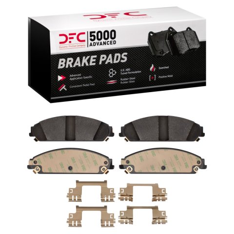 DFC 07-23 Chrysler 300 Front 5000 Advanced Ceramic Brake Pads and Hardware Kit
